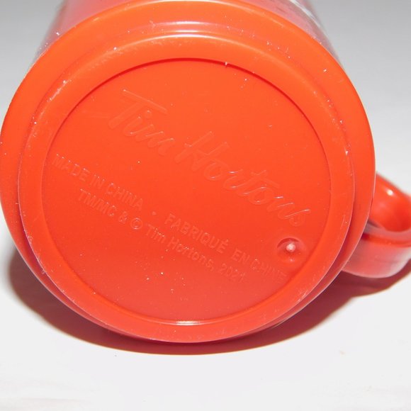 2021 Tim Hortons Coffee Mug Snowflakes Whipped Cream Christmas Tree Ornament - Picture 5 of 5